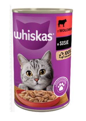 Whiskas Canned Beef Sauce 400g