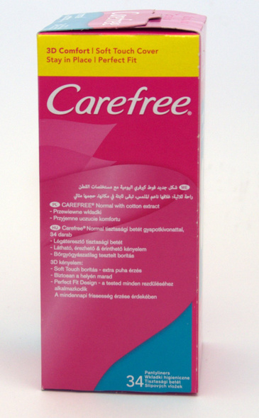 Carefree Aloe 3D Comfort 3x32pcs Pantyliners & Normal Cotton 3D Comfort 5 x 34pcs & Fresh Scent Large Plus 4x28pcs - obrazek 6