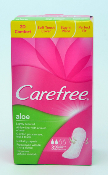 Carefree Aloe 3D Comfort 3x32pcs Pantyliners & Normal Cotton 3D Comfort 5 x 34pcs & Fresh Scent Large Plus 4x28pcs - obrazek 9